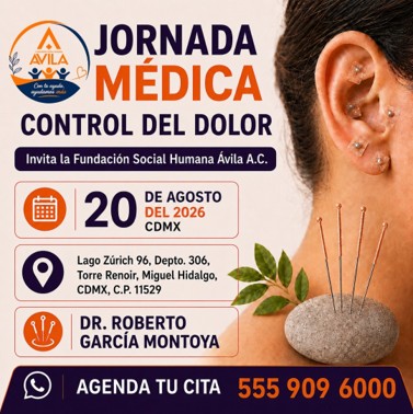 Fundación Social y Humana Ávila - Jornada Médica contra el Dolor CDMX